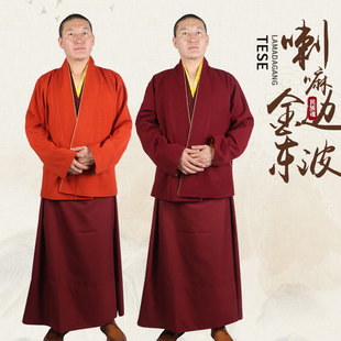 雪藏僧装 藏服藏装外套和尚僧服西域袖力长弹上衣男款民族风套装