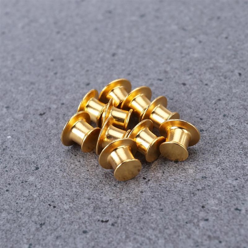 10pcs Locking Pin Backs Metal Locking Clasp Pin Keepers  Dis