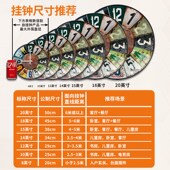 工业风挂钟复古做旧圆形文艺酒吧餐厅装 饰挂墙钟表怀旧创意时钟表