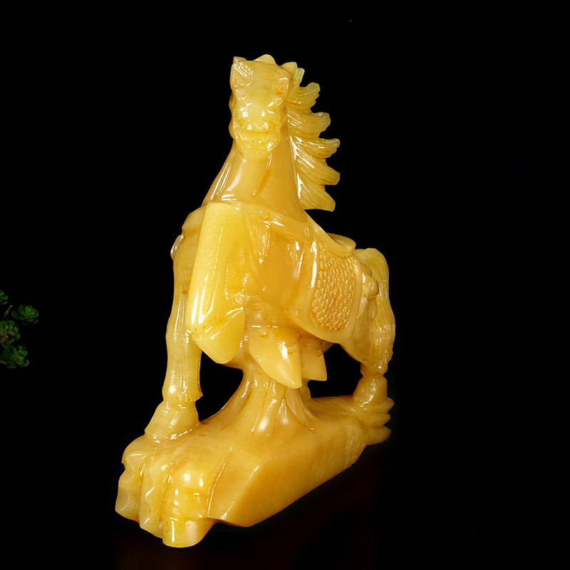 天然米黄玉十二生肖马摆件工艺品马到成功结婚礼物家居酒柜装饰品,家居饰品,装饰摆件,淘宝优惠券,粉丝福利购,淘宝优惠卷
