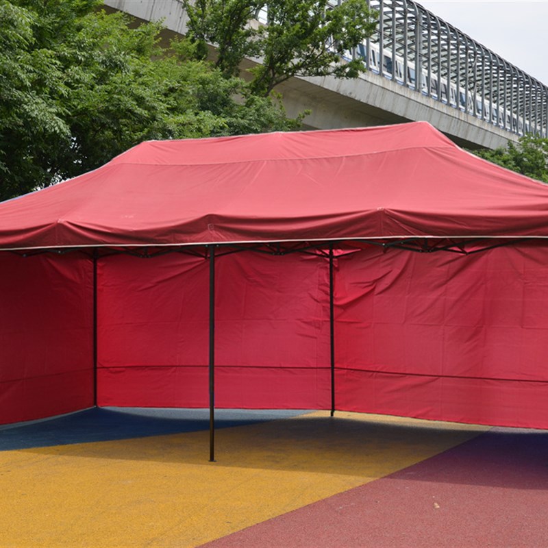 户外活动帐篷庆典招聘会校招临时隔离伸缩雨棚折叠四脚帐篷围布