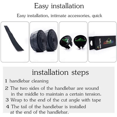 MOTSV Road Bicycle Handlebar Tape Belt Cycling Handle Bar Gr