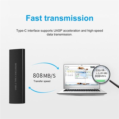 10Gbps SSD Case USB 3.1 to M2 NVME PCle SSD Enclosure Hard