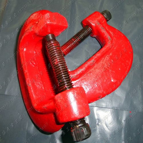 重型钳工用C字夹头钢板轧头 木工G型钢轨夹 固定夹 锻钢夹1-12寸