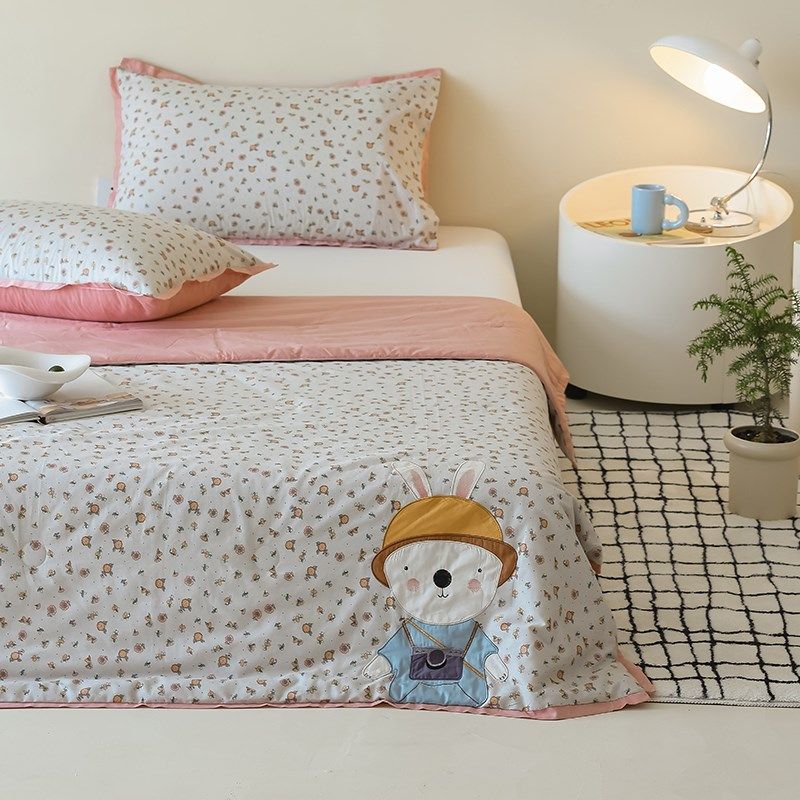 卡通贴布绣全棉水洗棉夏凉被子可机洗 A类空调被春秋被冬被芯,床上用品,化纤被,淘宝优惠券,粉丝福利购,淘宝优惠卷