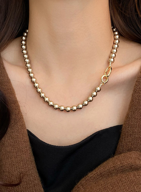 珍珠女款毛衣项链2024新款爆款女士装饰甜酷饰品秋冬毛衣链颈链女