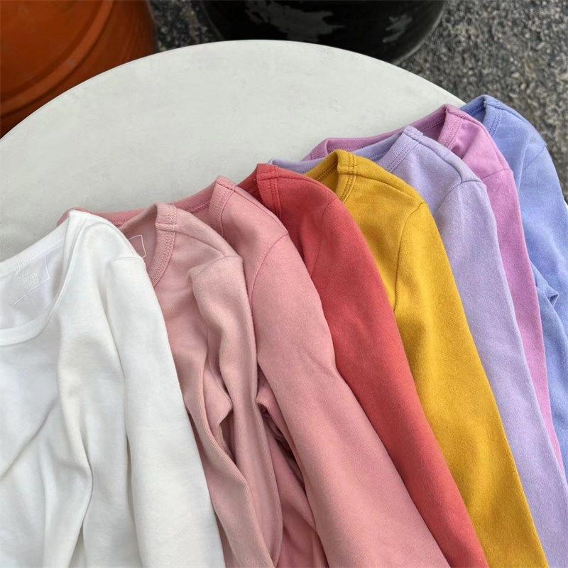 儿童纯棉打底衫女童内搭上衣男童圆领秋衣磨毛纯色T恤宝宝套头衫,童装/婴儿装/亲子装,T恤,淘宝优惠券,粉丝福利购,淘宝优惠卷