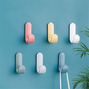 Self Practical Wall 极速J Adhesive hooks Hook Mounted Shaped