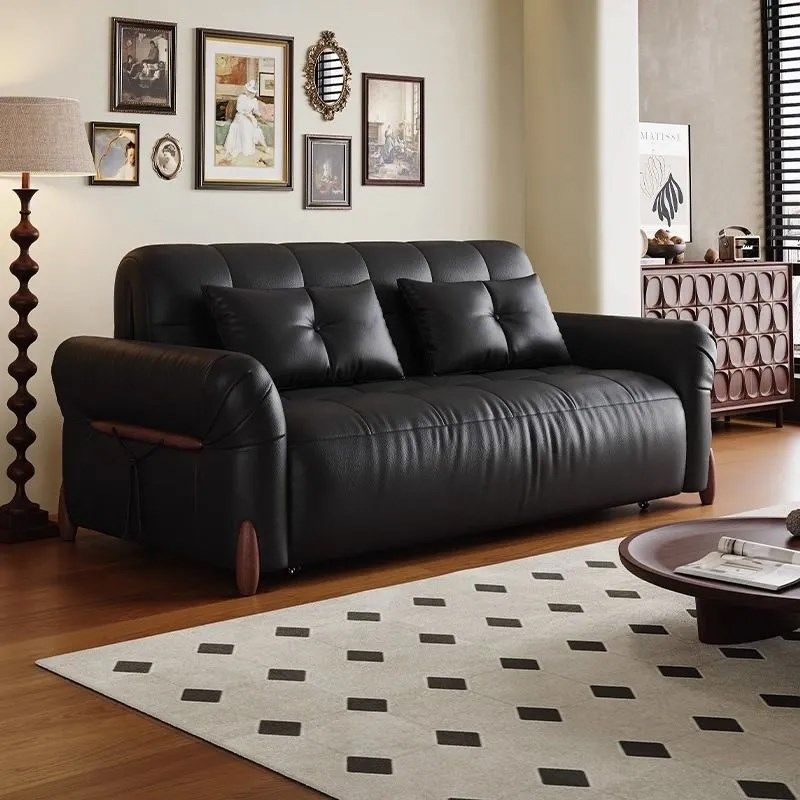 电动沙发床客厅实木单人多功能折叠两用双人小户型卧室家用网红