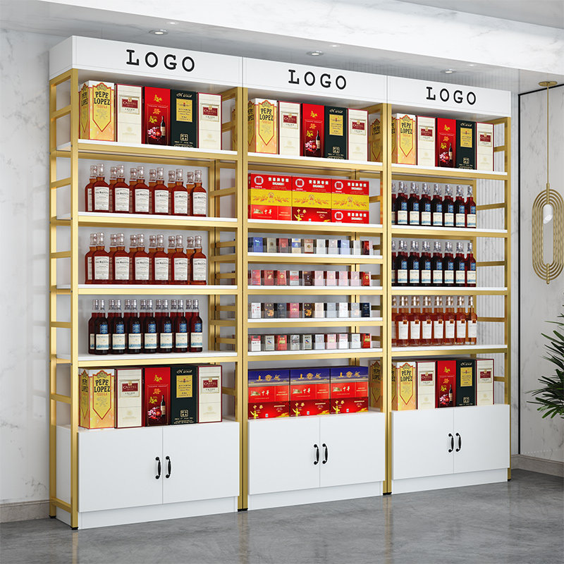 烟柜酒柜超市便利店展示柜茶叶货架置物架多层靠墙背柜产品陈列柜,商业/办公家具,烟酒柜,淘宝优惠券,粉丝福利购,淘宝优惠卷