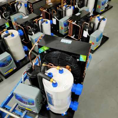 新品冷水机鱼缸工业鱼池恒温机组海鲜小型15匹制冷机水冷机