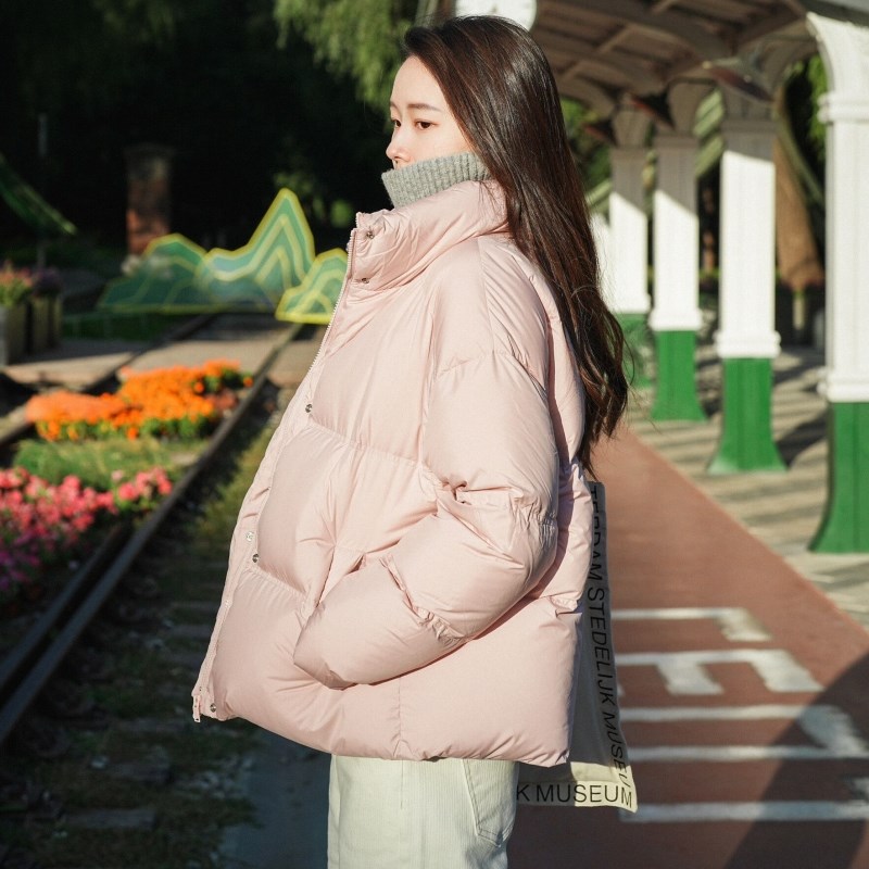 减龄洋气短款羽绒棉服女2024秋冬季新款宽松显瘦小个子加厚外套潮