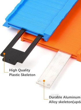 12/14/25cm Contours Gauge Arc Ruler Plastic Gauge Contour Pr