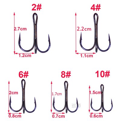 500pcs/lot Super Sharp Anchor Hook Sea Fishing Treble hook s