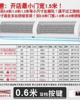 厂销厂销防蚊虫12米超市大门w1215182米门口空气门商用家用遥控品