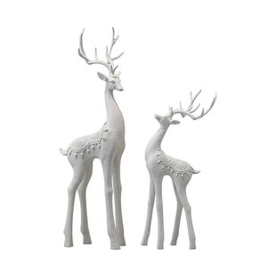 入户玄关高级感落地摆件鹿客厅电视柜壁龛艺术高档大型家居装 饰品