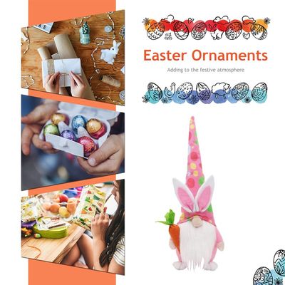 推荐Easter Faceless Gnome Festive Supplies Rabbit Carrot Gob