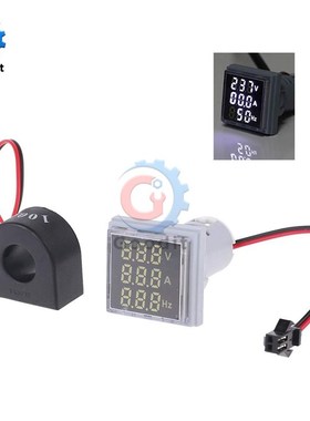 3 in 1 Digital Voltmeter Ammeter HZ Hertz Frequency Meter AC