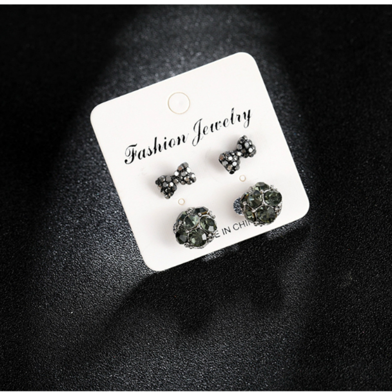 推荐Korean Earrings Fashion Jewelry Crystal Ball Earrings Fo