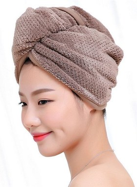 Super Absorbent Hair Drying Towel Turban Bathing Cap Bathrob