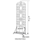 屏风架K室内庭院铁线莲花幕园艺 铁艺带底座爬藤架阳台落地欧式