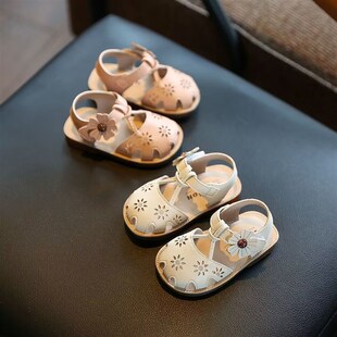 女宝宝鞋子夏季婴儿凉鞋软底学步鞋透气女童单鞋1-2一3岁小童女鞋