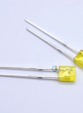 234方形红灯雾状蓝光绿光黄色高亮指示灯短脚led灯珠发光二极管