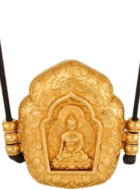 藏式西藏民族用品民族风黄铜释迦牟尼普贤菩 像嘎乌盒吊坠包邮