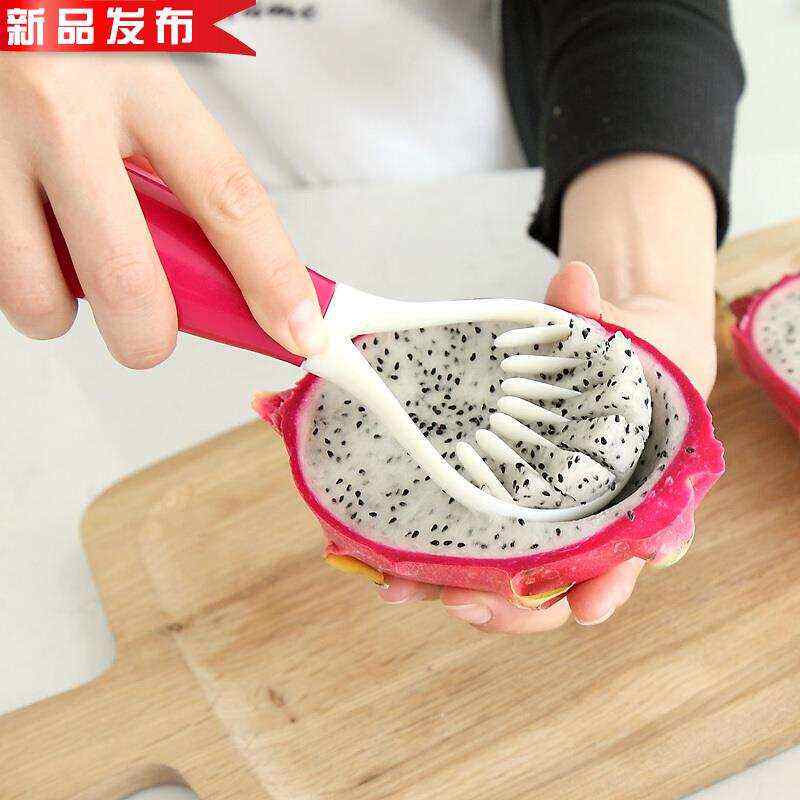 居家多功能挖水果工具切果肉分离器 创意厨房小用品去籽器 乳r白