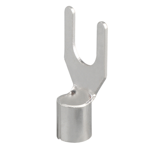 OT铜鼻子冷压接线端子线耳0.5 1D6平方黄铜叉型圆形裸端子UT线鼻