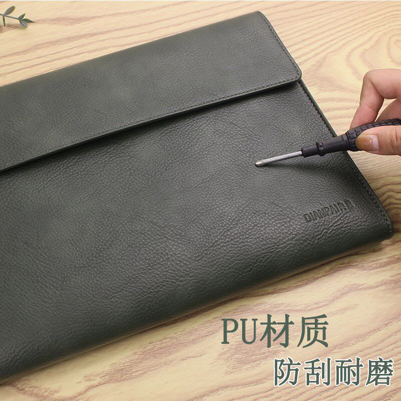 高级感大容量A4文件包简约商务办公包PU磁扣文件收纳包手拿档案袋