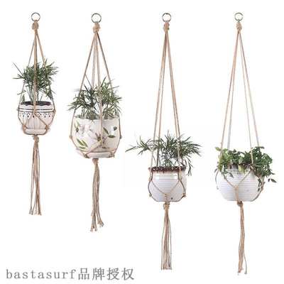 新品Supply hanging flowerpot gardening flowerpot net bag han