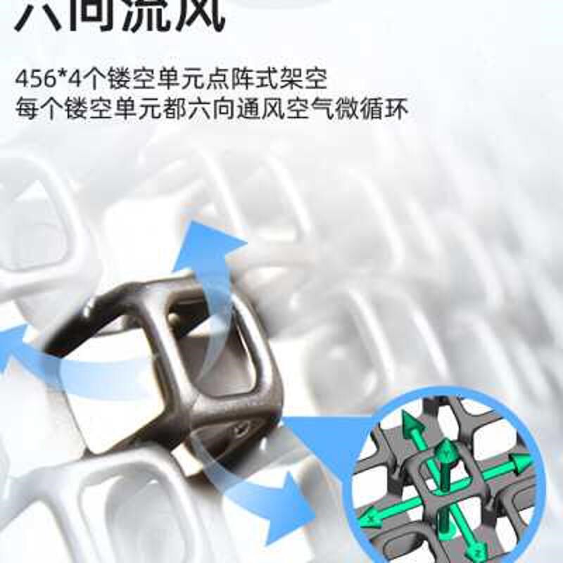 镂空办公室垫座椅塑料冰垫办公椅汽车夏季凉蜂窝坐垫通风网格透气