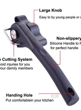 Stainless Steel Can Tin Opener Safety Hand-Actuated Can Open