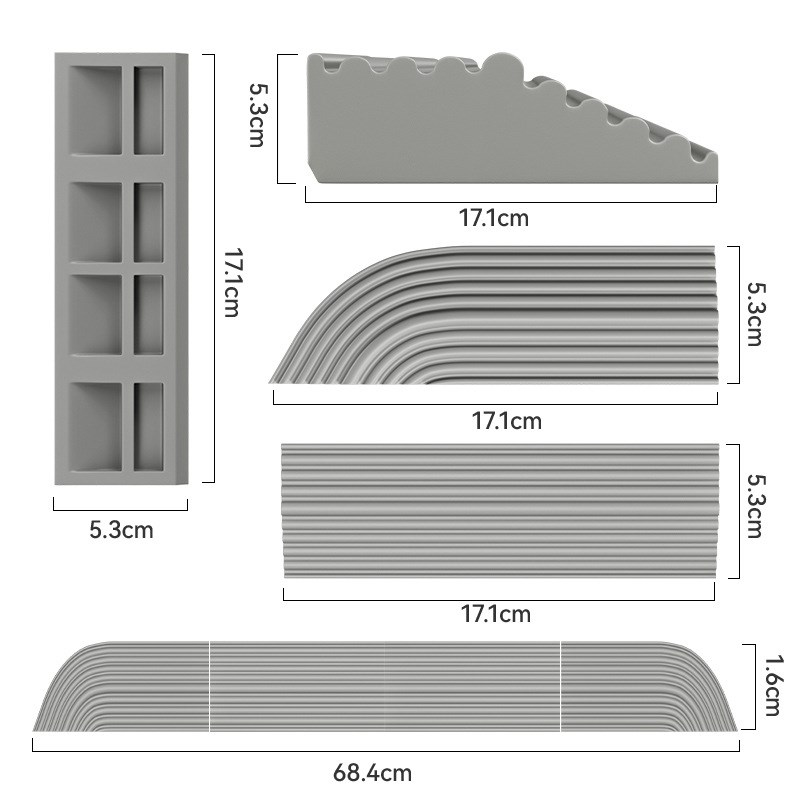 适用于小米米家石头科沃斯云鲸追觅扫地K机爬坡垫台斜坡条门槛条