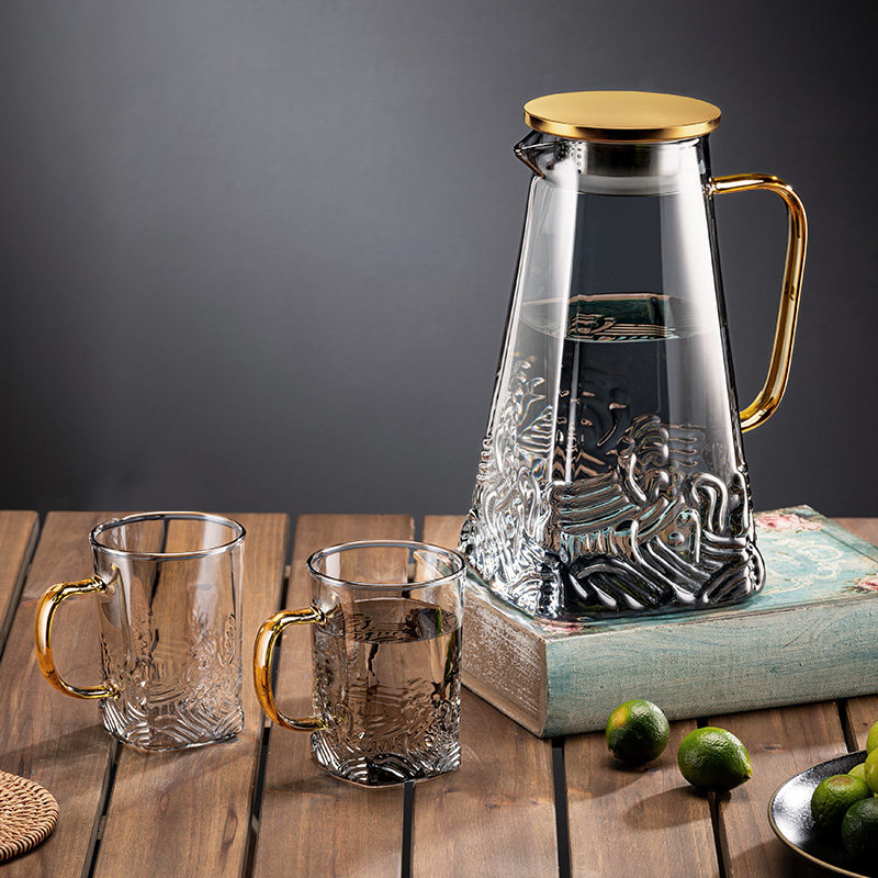 耐高温玻璃杯套装家用高颜值泡绿茶杯客厅待客喝水杯子水壶水具,餐饮具,玻璃杯,淘宝优惠券,粉丝福利购,淘宝优惠卷