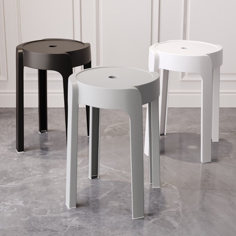 塑料凳子家用加厚圆凳现代简约餐桌塑胶风车高椅子可叠放网红板凳,住宅家具,其它凳子,淘宝优惠券,粉丝福利购,淘宝优惠卷