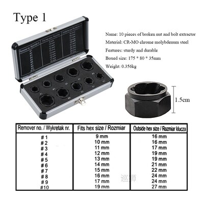 New 2020 Drill Bits Nut Remover Damaged Bolt Nut Screw Remov
