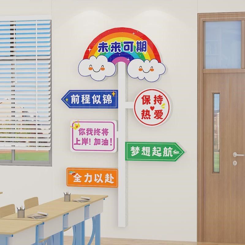 高三班级布置教室装饰初中考小学生励志标语未来可期文化墙贴神器,家居饰品,文化墙贴,淘宝优惠券,粉丝福利购,淘宝优惠卷