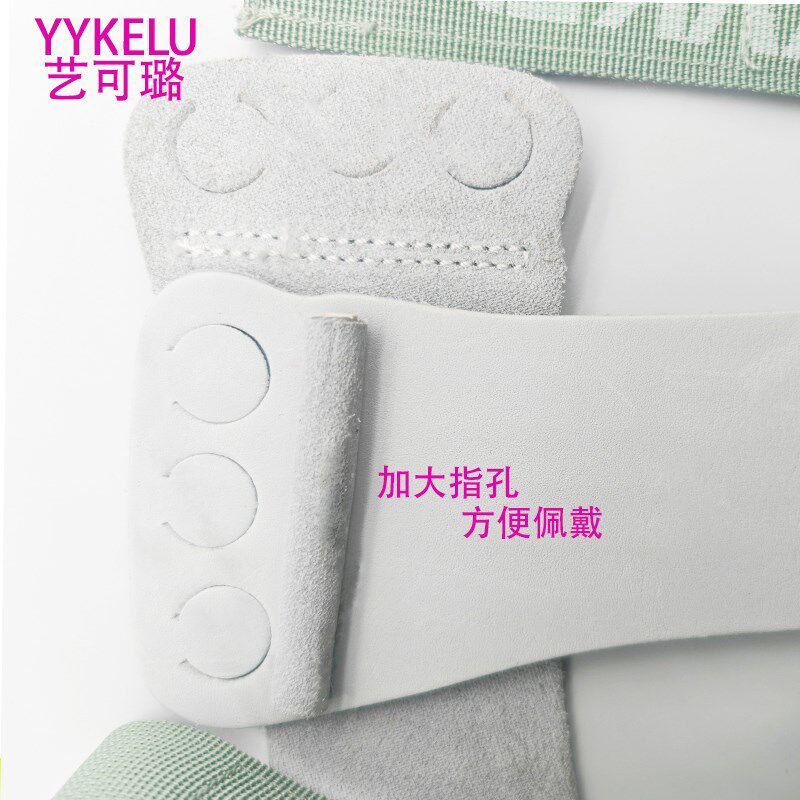 单杠护掌护手硬拉助力带引体向上健身手套防滑防磨3指孔