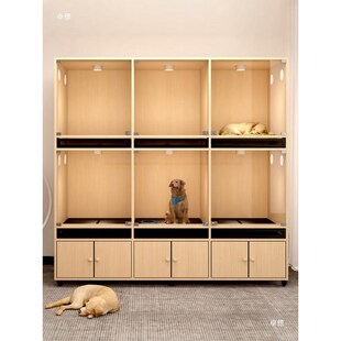 宠物寄存柜宠物店带厕所猫窝宠物狗别墅一体犬狗寄养恒温展示柜