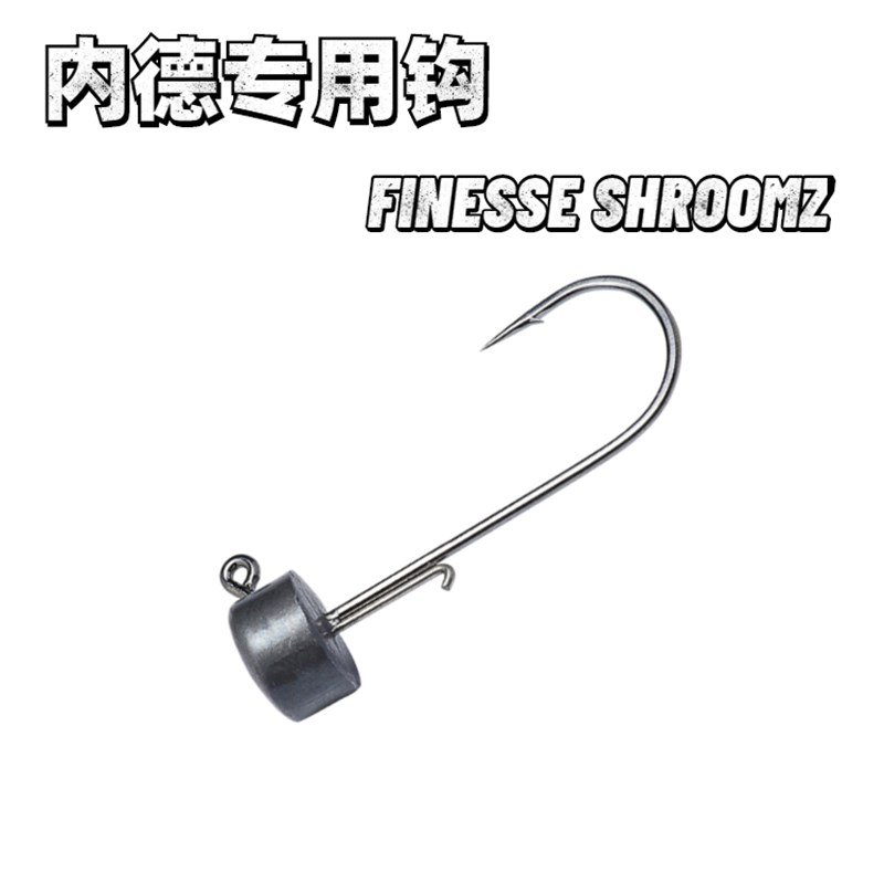 路亚小栈NED内德钓组黑坑专x用铅头钩血槽50/枚浮水虾棒棒虫不倒