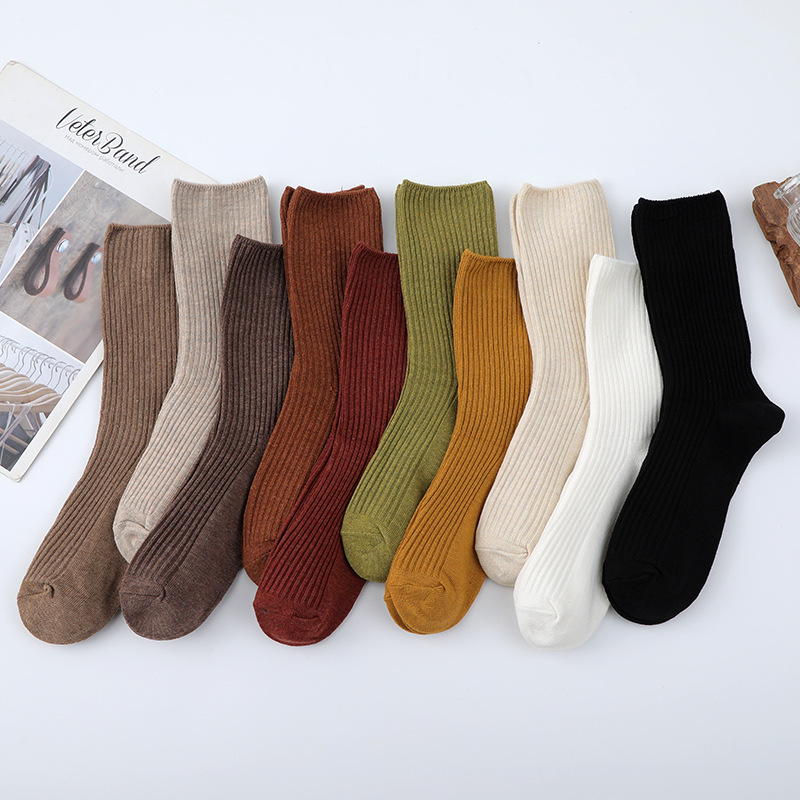 推荐1Pair15% Cashmere Socks Women Autumn Winter Korean Styl