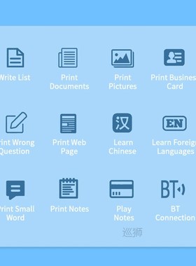 Mini Thermal Printer Portable Wireless Bluetooth 200dpi Labe