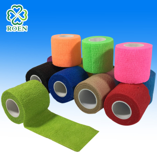 运动弹性自粘绷带加压固定弹力胶C带学生护指护腕足球护踝宠物绷