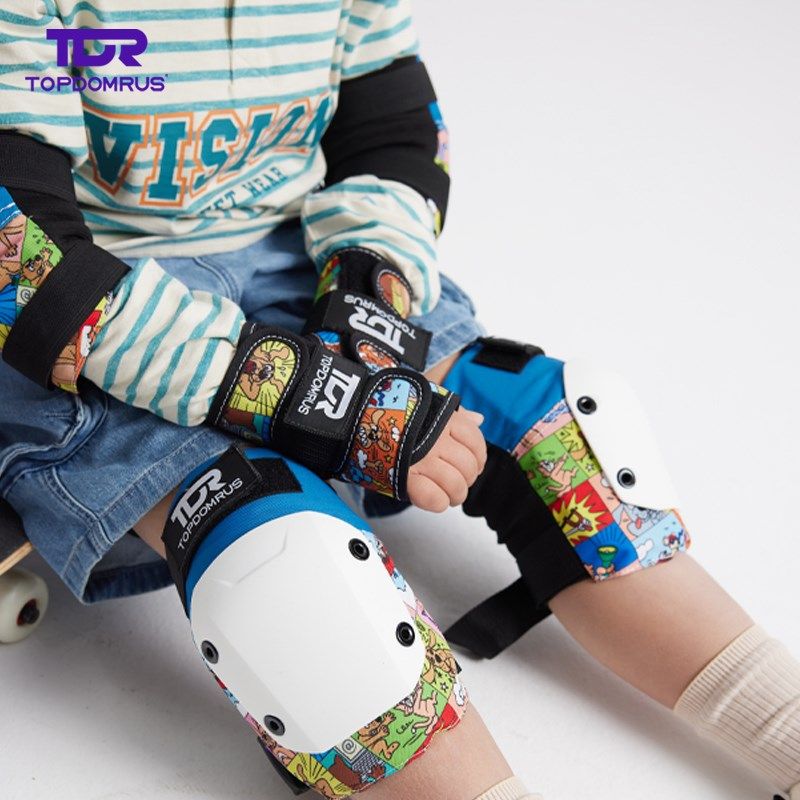 滑板轮滑护手护腕手掌护具陆冲防摔儿童3-6-9-12岁款进阶护具