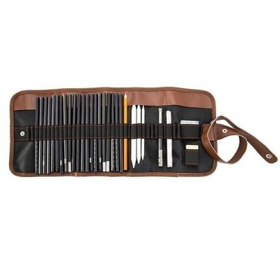 30pcs Drawing Beginner Sketch Set Charcoal Pencil Art Painti