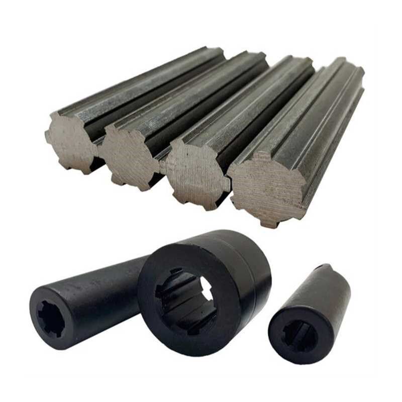 花键轴套装组合传动可加工v定制花键轴花键套六齿花键轴套滑键轴