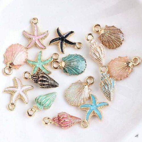小众高货Conch Sea Shell  Pendants Starfish Anklet Bracelet N