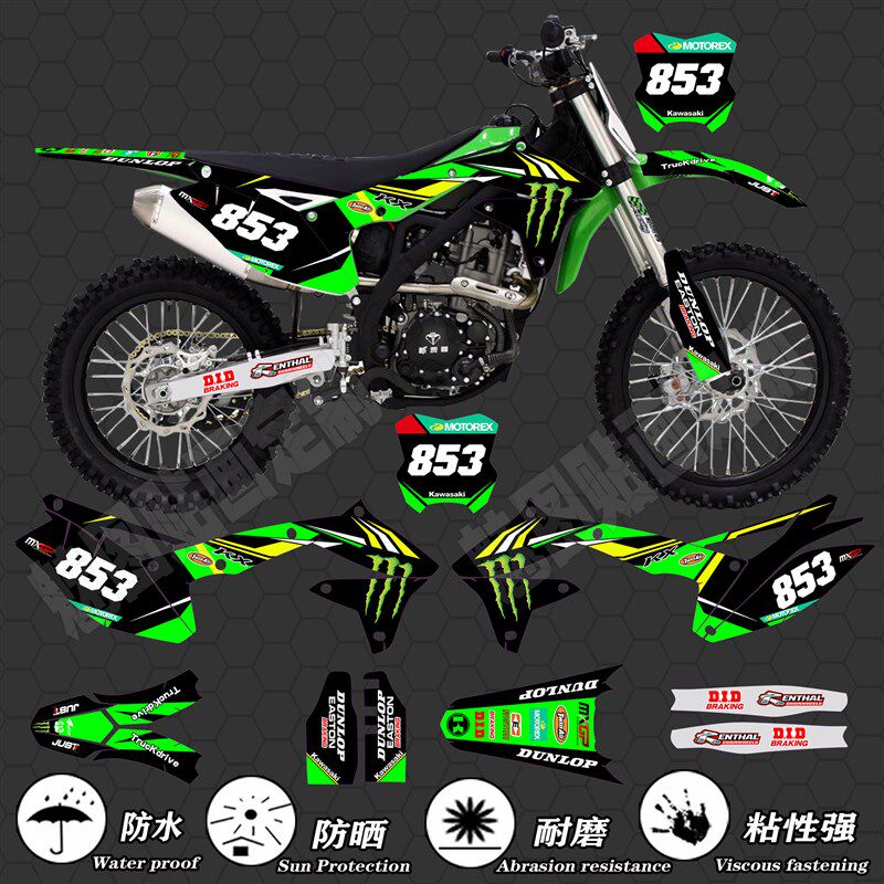 厂家贵尊a战狼水冷风冷凯撒越野250车贴画贴花贴纸贴膜版画外壳定